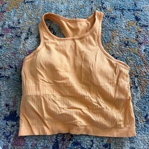 lululemon athletica Apricot Ribbed Tank Top